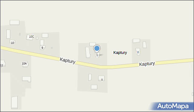Kaptury, Kaptury, 7, mapa Kaptury