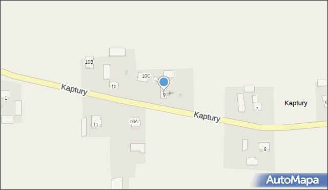 Kaptury, Kaptury, 9, mapa Kaptury