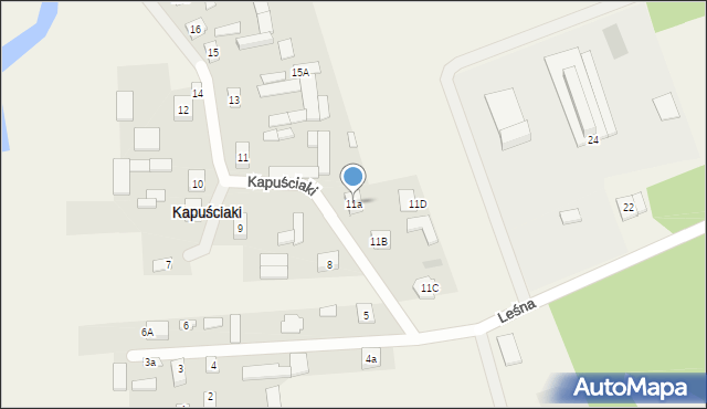 Kapuściaki, Kapuściaki, 11a, mapa Kapuściaki