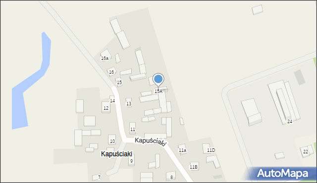 Kapuściaki, Kapuściaki, 15A, mapa Kapuściaki