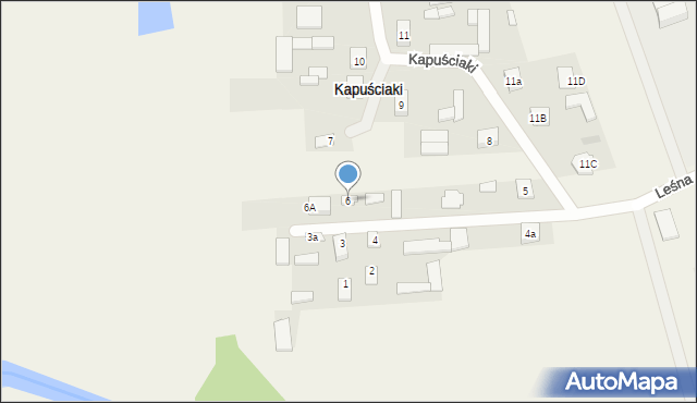 Kapuściaki, Kapuściaki, 6, mapa Kapuściaki