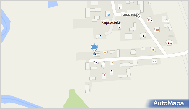 Kapuściaki, Kapuściaki, 6A, mapa Kapuściaki