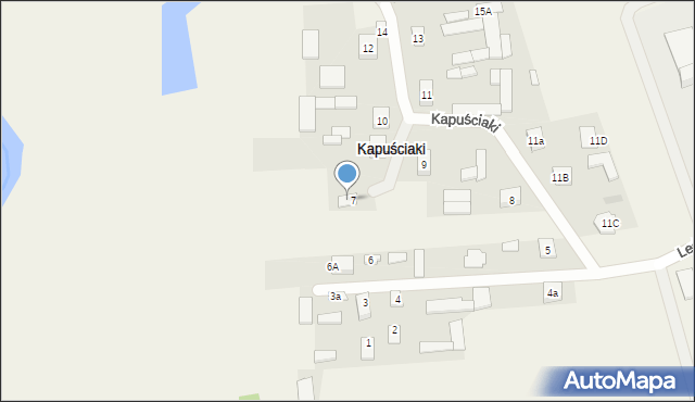 Kapuściaki, Kapuściaki, 8a, mapa Kapuściaki