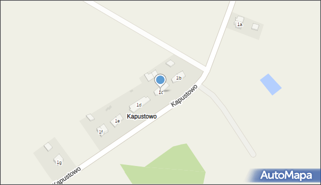 Kapustowo, Kapustowo, 1c, mapa Kapustowo