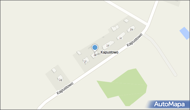 Kapustowo, Kapustowo, 1e, mapa Kapustowo
