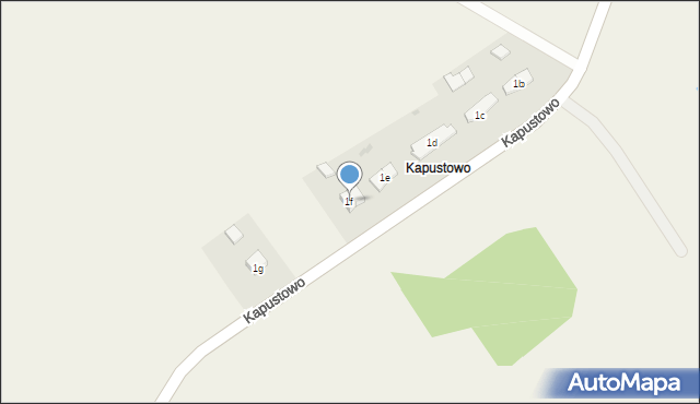 Kapustowo, Kapustowo, 1f, mapa Kapustowo