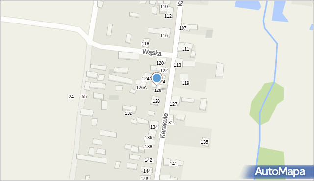 Karakule, Karakule, 126, mapa Karakule