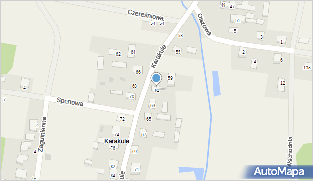 Karakule, Karakule, 61, mapa Karakule