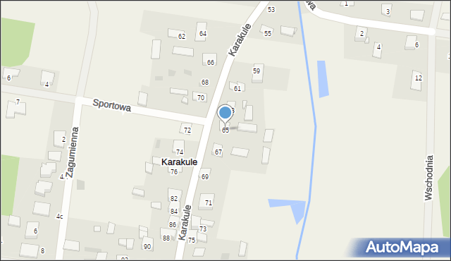 Karakule, Karakule, 65, mapa Karakule