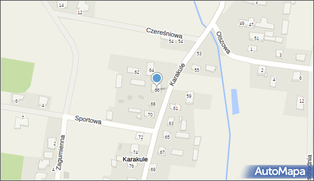 Karakule, Karakule, 66, mapa Karakule