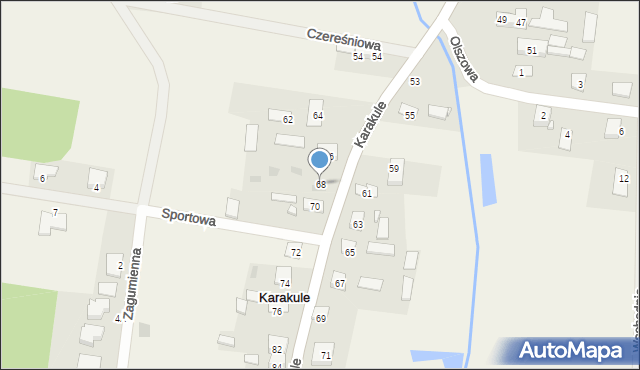 Karakule, Karakule, 68, mapa Karakule