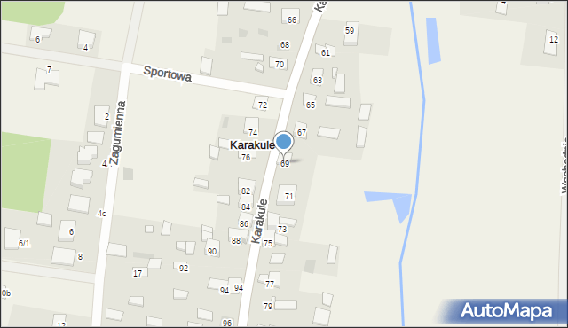 Karakule, Karakule, 69, mapa Karakule