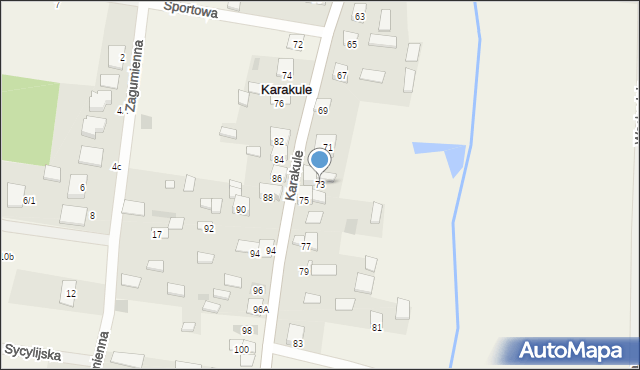 Karakule, Karakule, 73, mapa Karakule