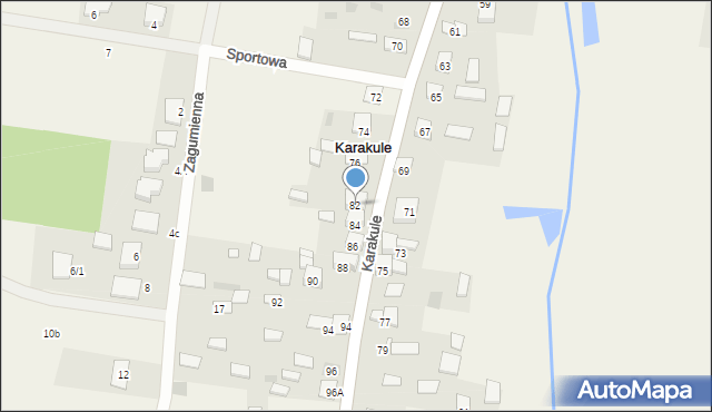 Karakule, Karakule, 82, mapa Karakule