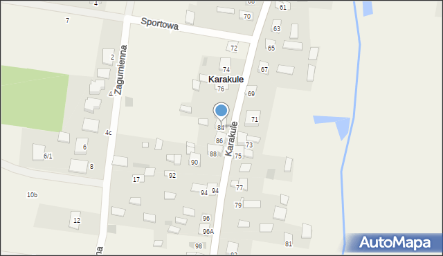 Karakule, Karakule, 84, mapa Karakule