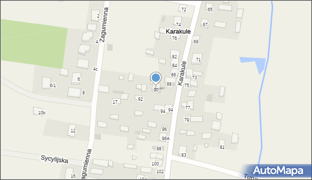 Karakule, Karakule, 90, mapa Karakule