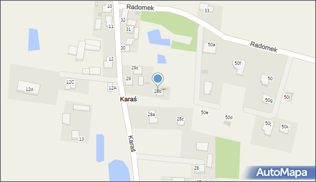 Karaś, Karaś, 28b, mapa Karaś