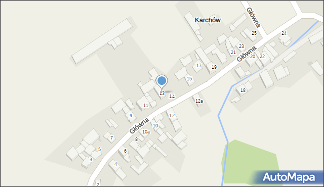 Karchów, Karchów, 13, mapa Karchów