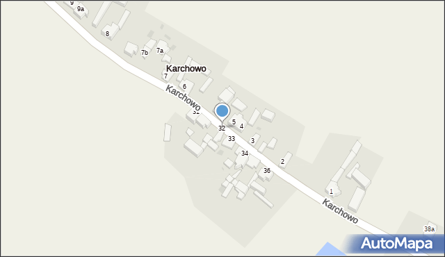 Karchowo, Karchowo, 32, mapa Karchowo