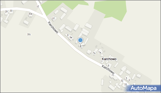 Karchowo, Karchowo, 8, mapa Karchowo