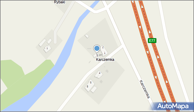 Karczemka, Karczemka, 3, mapa Karczemka