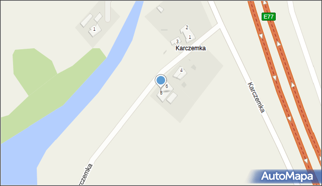 Karczemka, Karczemka, 8, mapa Karczemka