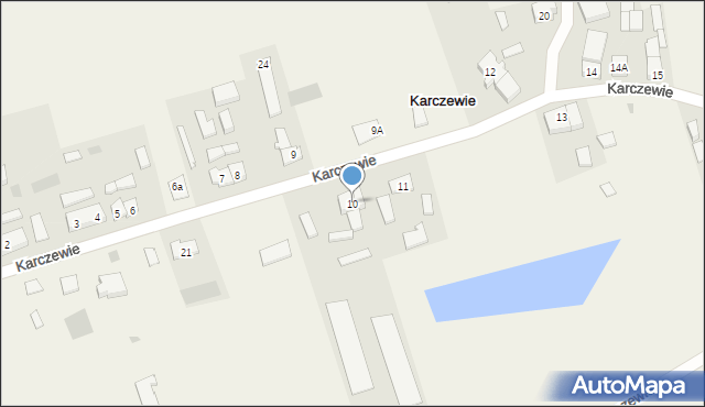 Karczewie, Karczewie, 10, mapa Karczewie