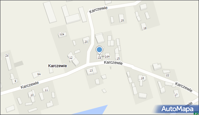 Karczewie, Karczewie, 14, mapa Karczewie