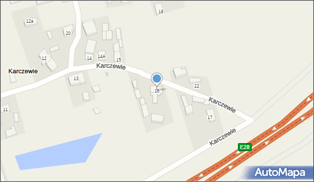 Karczewie, Karczewie, 16, mapa Karczewie