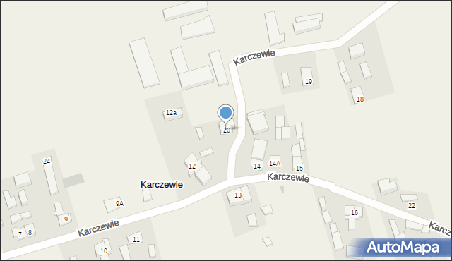 Karczewie, Karczewie, 20, mapa Karczewie