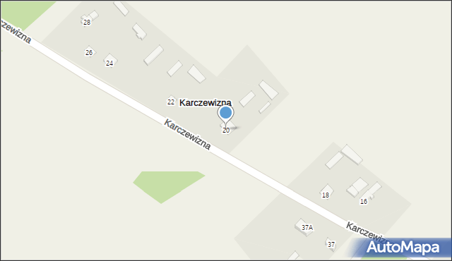 Karczewizna, Karczewizna, 20, mapa Karczewizna