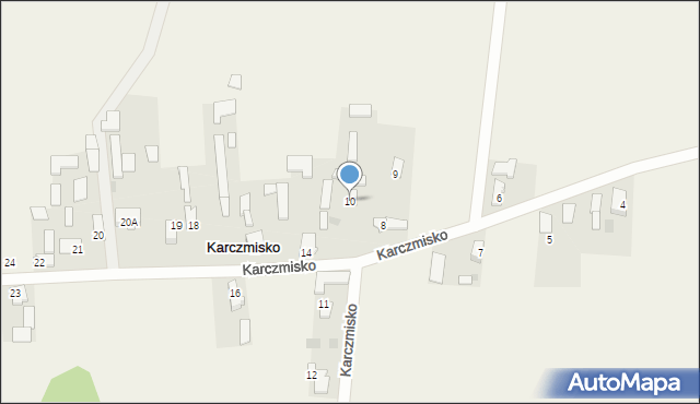 Karczmisko, Karczmisko, 10, mapa Karczmisko