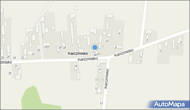 Karczmisko, Karczmisko, 14, mapa Karczmisko