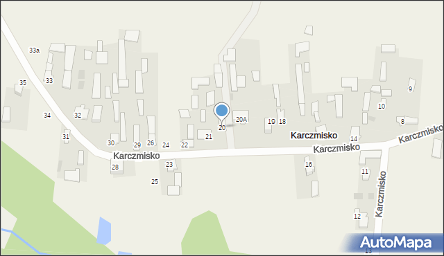 Karczmisko, Karczmisko, 20, mapa Karczmisko