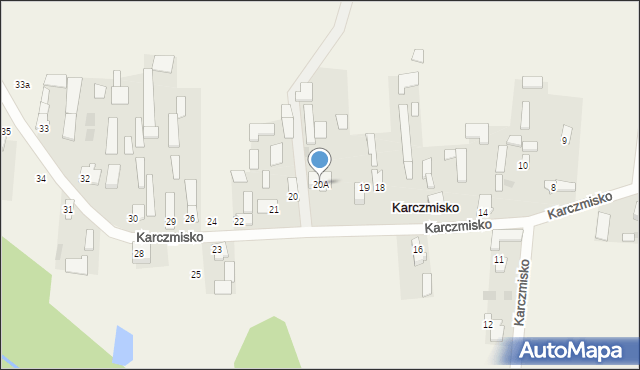 Karczmisko, Karczmisko, 20A, mapa Karczmisko