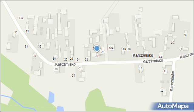 Karczmisko, Karczmisko, 21, mapa Karczmisko