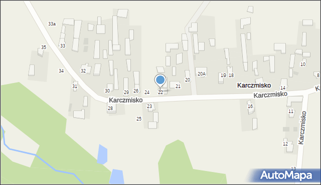 Karczmisko, Karczmisko, 22, mapa Karczmisko