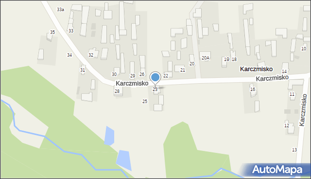 Karczmisko, Karczmisko, 23, mapa Karczmisko