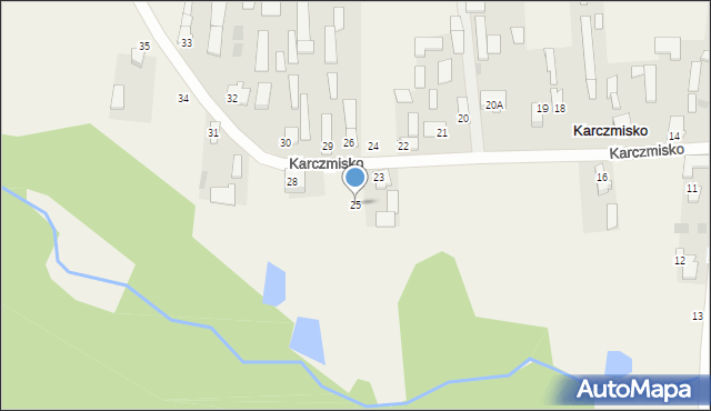 Karczmisko, Karczmisko, 25, mapa Karczmisko