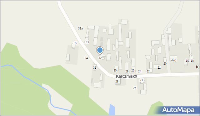 Karczmisko, Karczmisko, 32, mapa Karczmisko