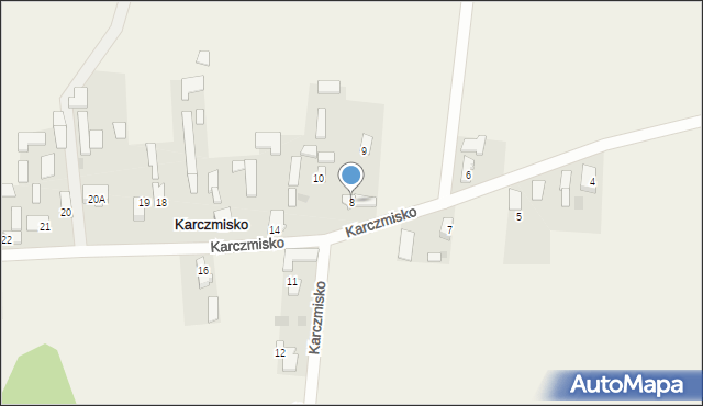 Karczmisko, Karczmisko, 8, mapa Karczmisko