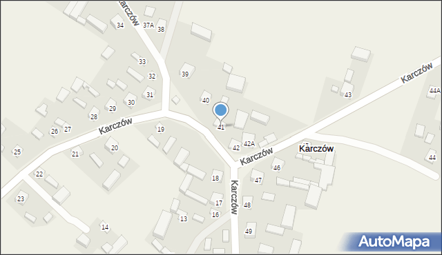 Karczów, Karczów, 41, mapa Karczów