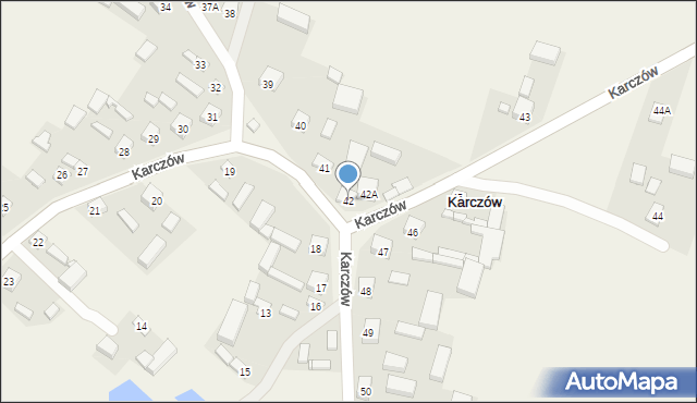 Karczów, Karczów, 42, mapa Karczów