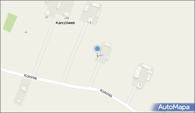 Karczówek, Karczówek, 8, mapa Karczówek