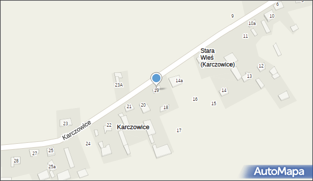 Karczowice, Karczowice, 19, mapa Karczowice