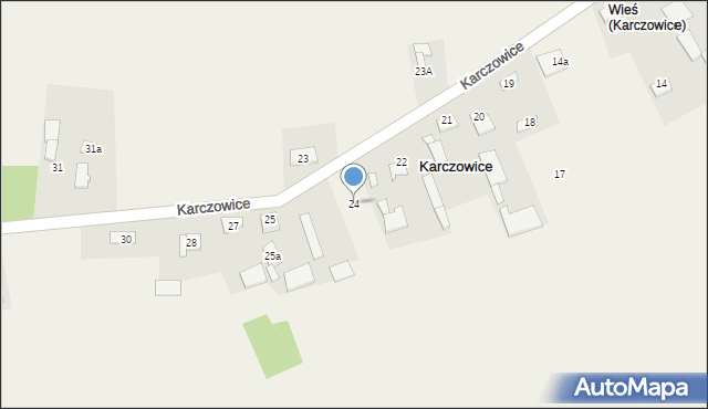 Karczowice, Karczowice, 24, mapa Karczowice