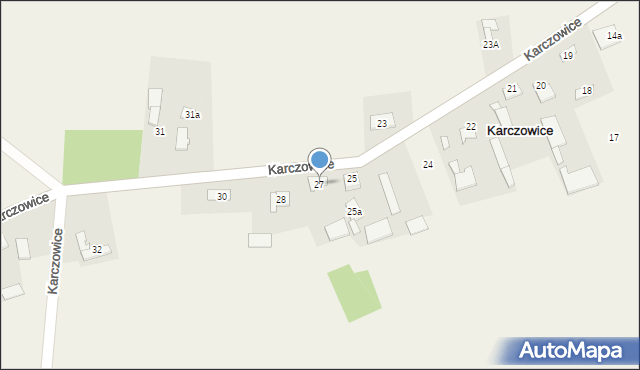 Karczowice, Karczowice, 27, mapa Karczowice