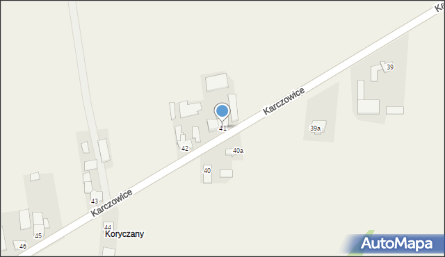 Karczowice, Karczowice, 41, mapa Karczowice