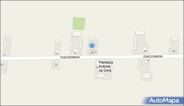 Karczowice, Karczowice, 63, mapa Karczowice