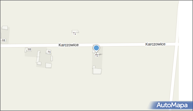 Karczowice, Karczowice, 72, mapa Karczowice